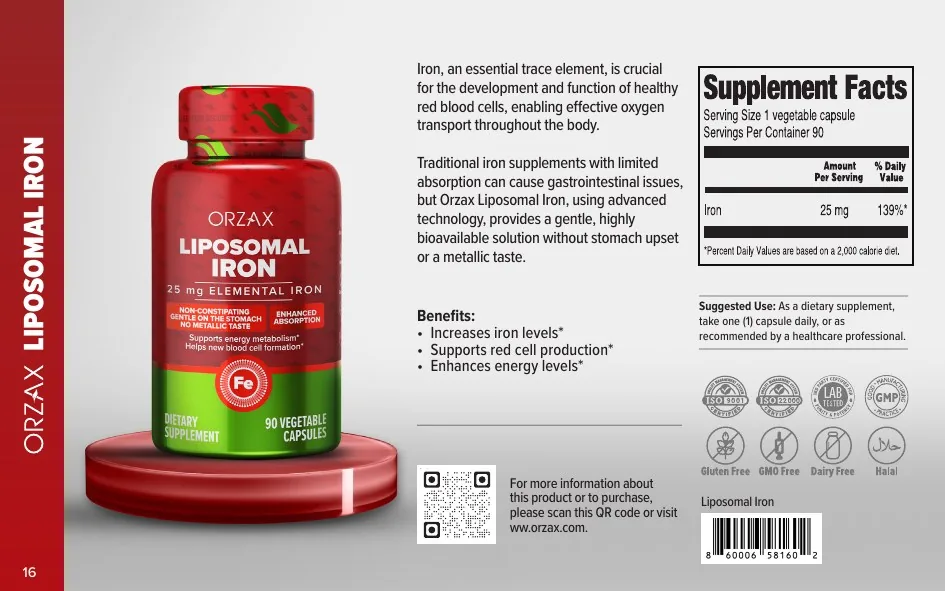 Orzax Food Supplements catalog page 16