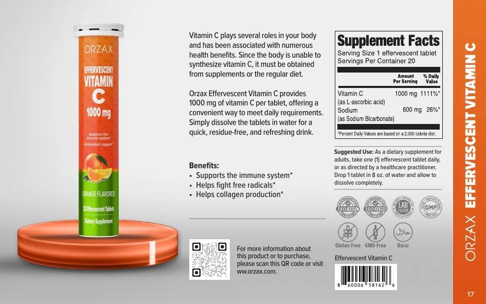 Orzax Food Supplements catalog page 17