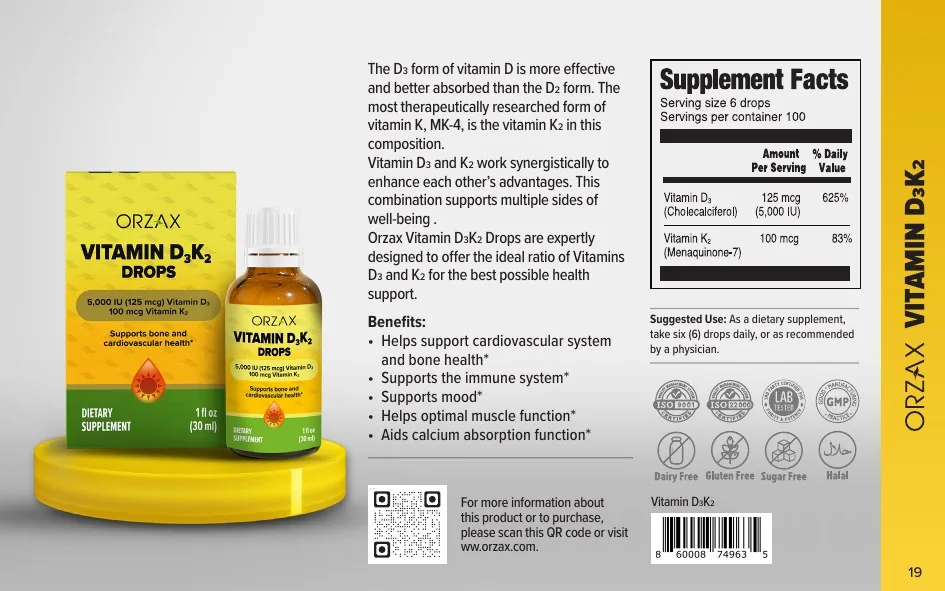 Orzax Food Supplements catalog page 19