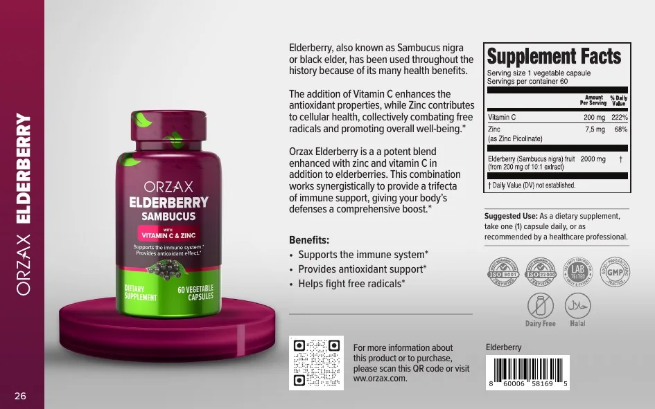 Orzax Food Supplements catalog page 26