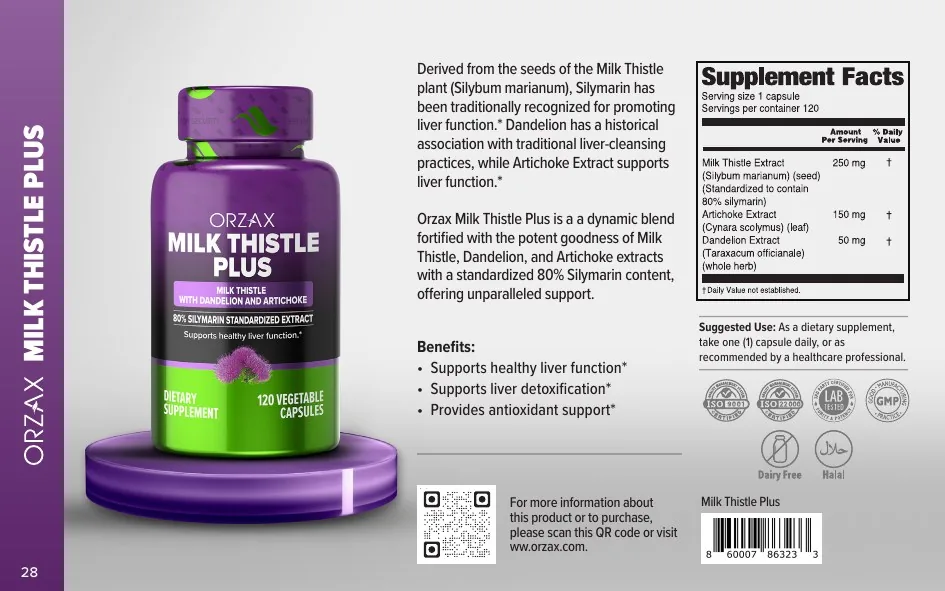 Orzax Food Supplements catalog page 28