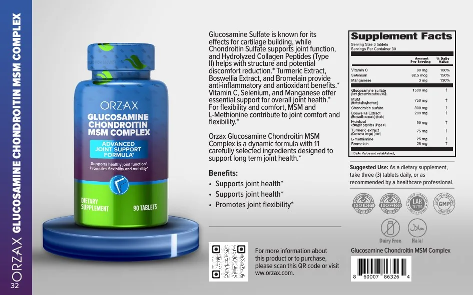 Orzax Food Supplements catalog page 32